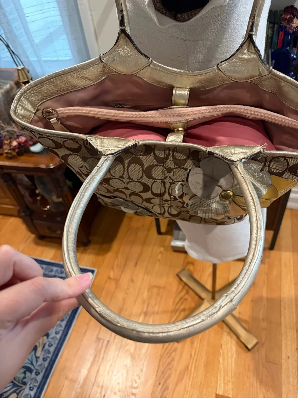 🛑 Coach Bleecker with Floral Appliqués - F16276
